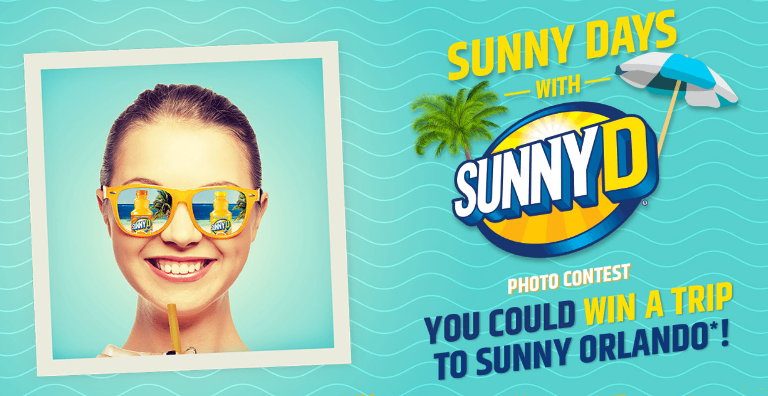 Enter for the chance to win a trip to Orlando Florida from SunnyD.