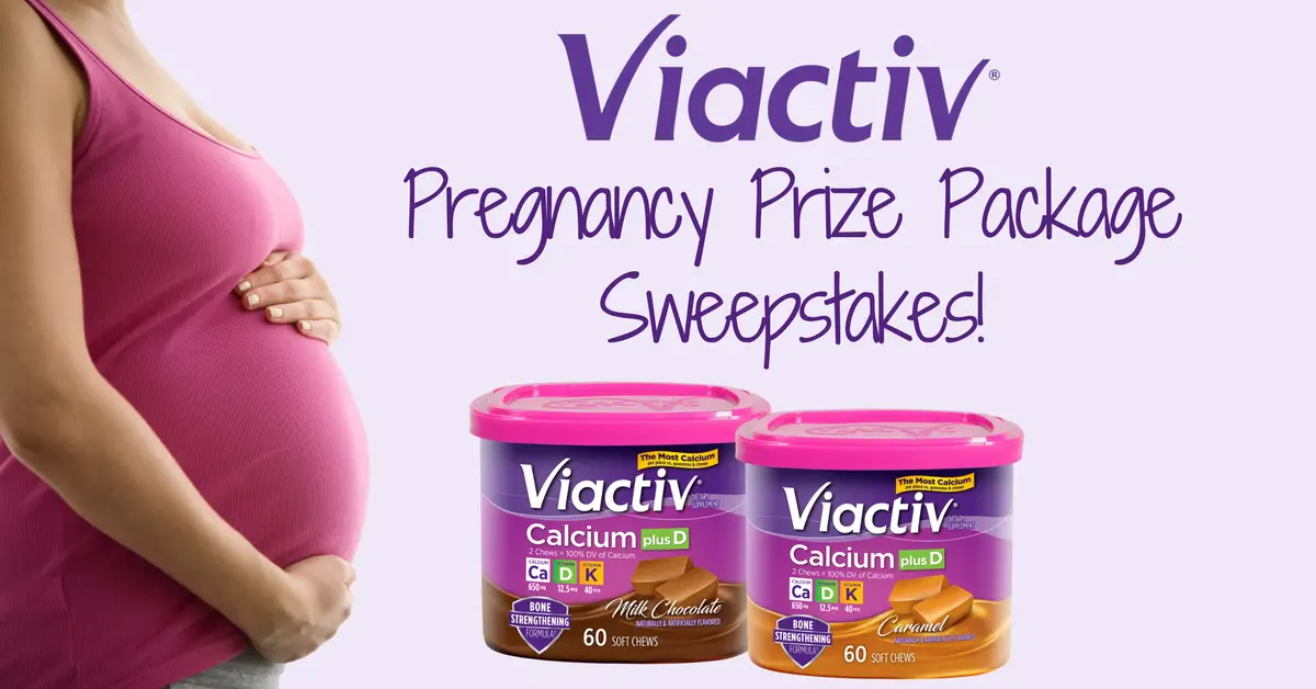 Enter to win a pregnancy package that has been specialty made by Viactiv Calcium Soft Chews. Details here