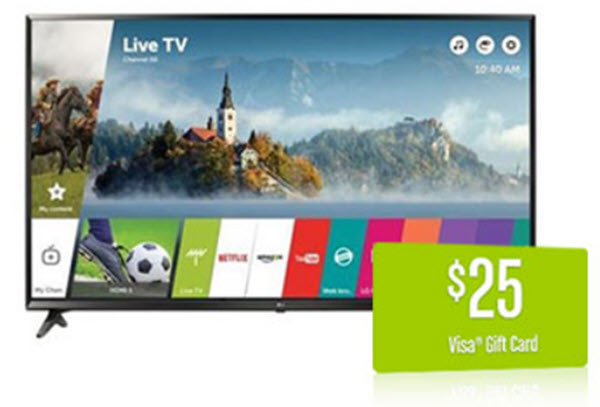 Play the VSP EnVision March Instant Win Game daily for your chance to win the grand prize, a LG 65-Inch 4K Ultra HD Smart LED TV or one of 7 Visa gift cards instantly.