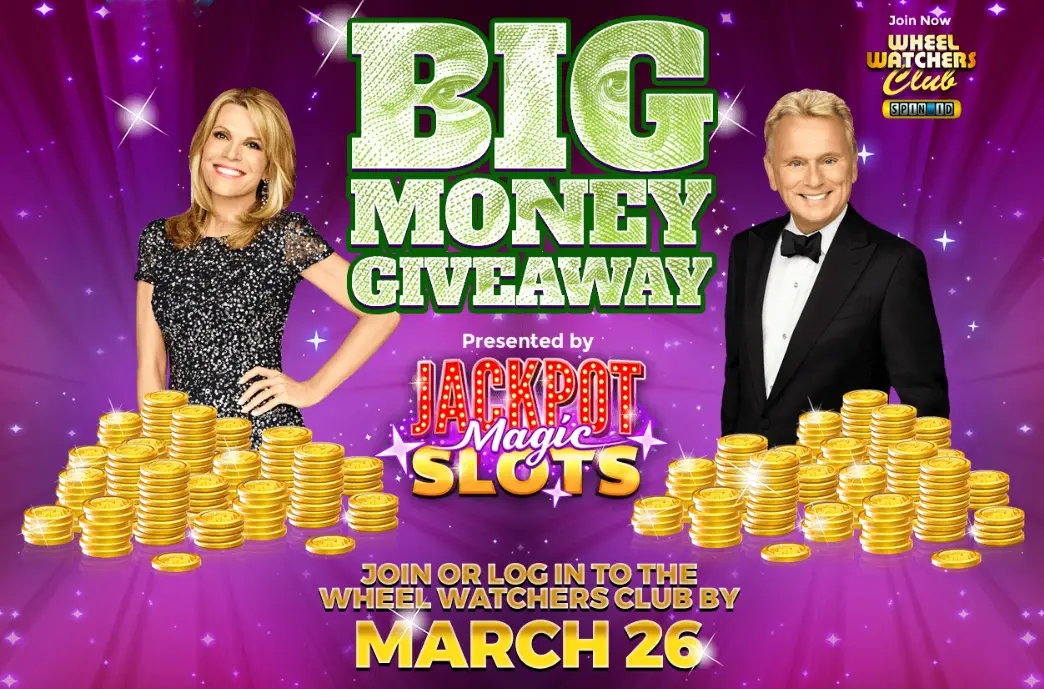 During the week of April 16-20, each night’s big Wheel of Fortune winner is also playing for someone at home. It could be YOU! Join or log in to the Wheel Watchers Club by March 26, and you could win BIG MONEY!