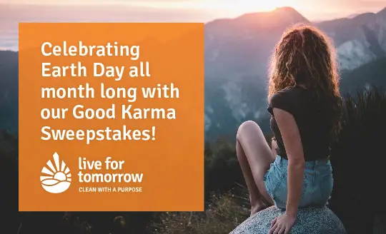 Enter the LFT sweepstakes to win an Eco-Summer Gift Pack. In celebration of Earth Day (April 22), Live for Tomorrow is running a sweepstakes the month of April. LFTGoodKarma