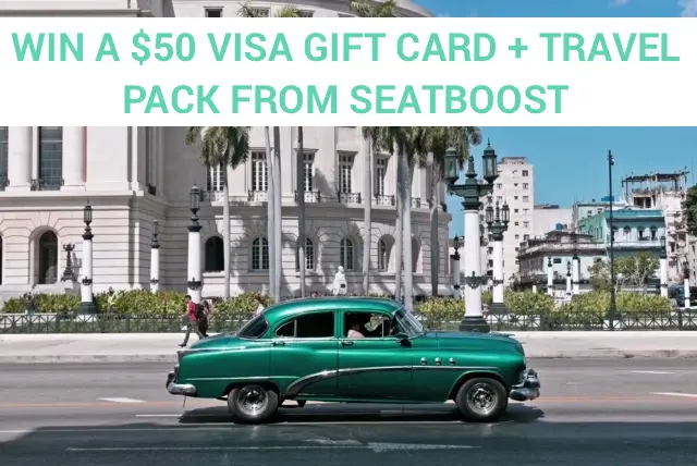 To encourage your travel plans this year, SeatBoost is giving away a $50 Visa gift card plus one SeatBoost Travel Pack to one lucky winner - a prize package valued at $99.99.