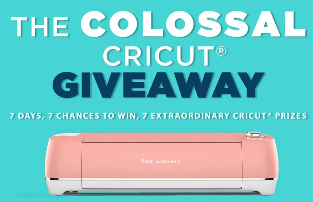 7 days to enter. 7 changes to win. 7 extraordinary Cricut grand prizes to win! Seven prizes available to be won, each consisting of a Cricut gift basket ranging in value from $609.90 to $794.86.