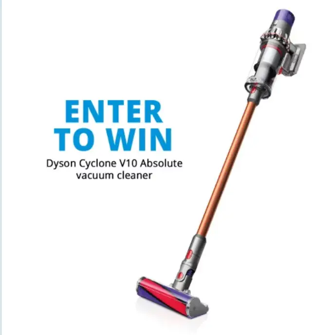 Click Here to Win a #Dyson Cyclone V10 Absolute Vacuum valued at $700