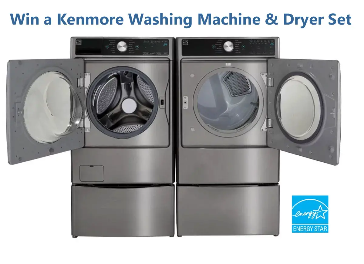 Enter Bob Vila's Kenmore Washer & Dryer Set Giveaway. Details Here