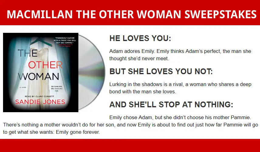 Enter for your chance to win a copy of THE OTHER WOMAN audiobook CD and a pair of custom Get Your Heart Racing earbuds!