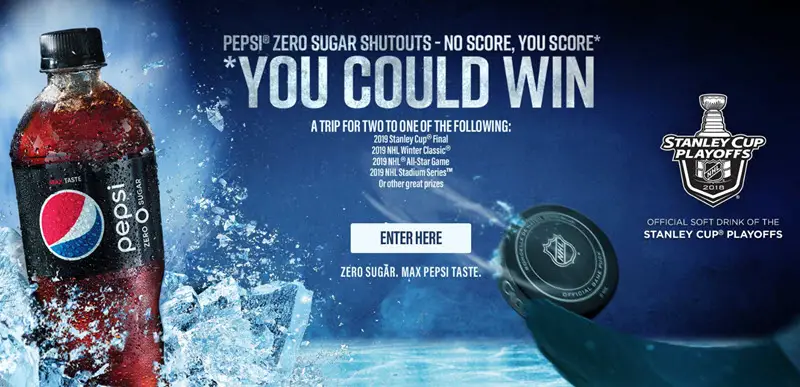 Click Here to Enter the Pepsi Zero Sugar Shutouts Sweepstakes