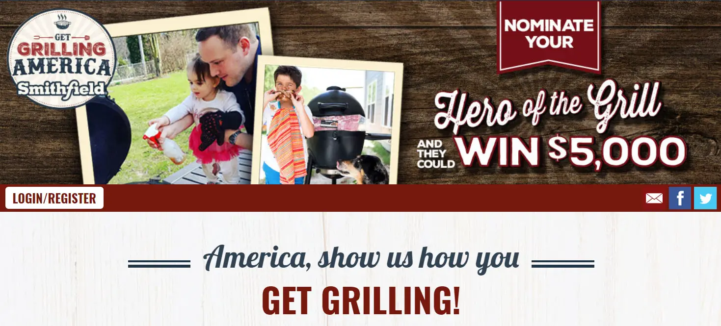 426 WINNERS! Enter the Smithfield Hero of the Grill Instant Win Game and Contest. Details Here