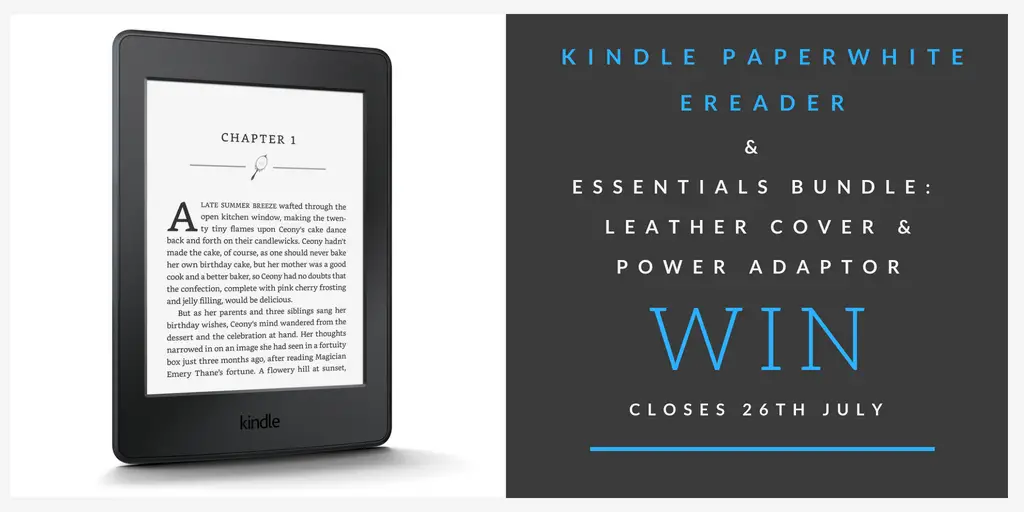 Enter for your chance to win a Kindle Paperwhite E-reader & Essentials Bundle with Leather Cover and Power Adaptor