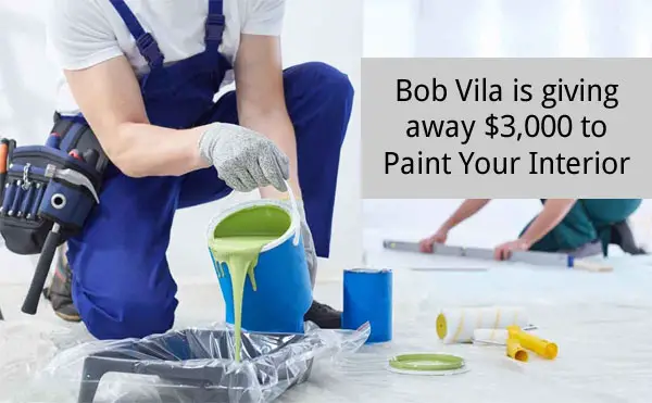 Bob Vila is giving away $3,000 to paint your interior with Hyde Tools.