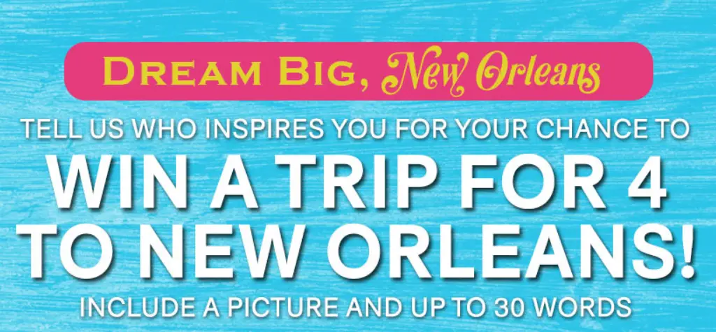 Share who inspires you for your chance to win a trip for four to New Orleans in the Disney Story Central Dream Big, New Orleans Sweepstakes