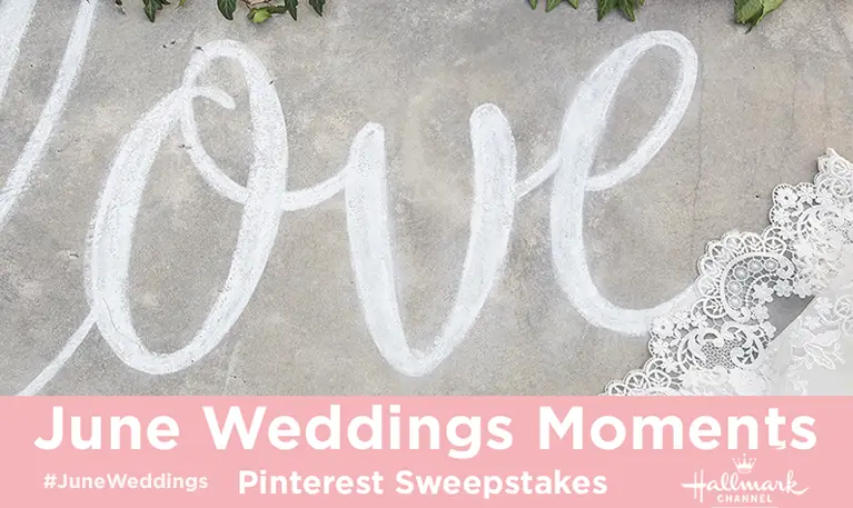 Enter for your chance to win a $500 Visa gift card when you enter the Hallmark Channel's June Weddings Pinterest Sweepstakes.