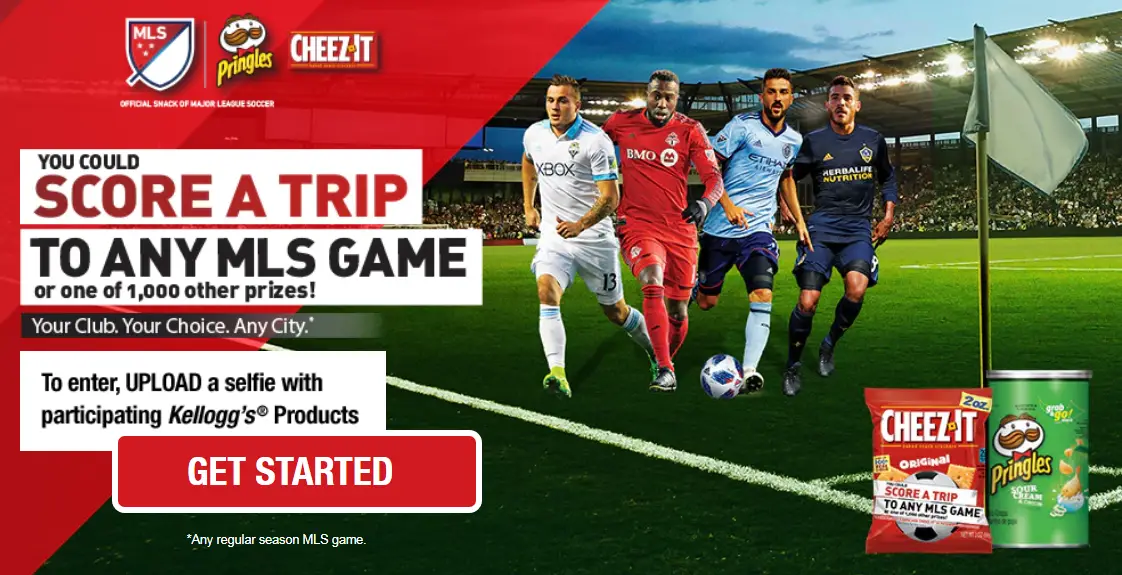 1,105 WINNERS! Enter the Kellogg's MLS Soccer Win a Trip Sweepstakes. Details Here