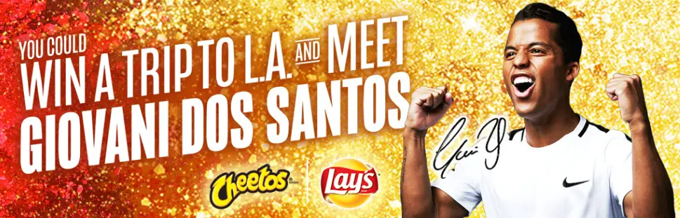 Play the Cheetos & Lay's Soccer Instant Win Game for your chance to instantly win awesome prizes like a signed soccer ball or jersey! You could even score the Grand Prize, a trip to Los Angeles to meet Giovani Dos Santos