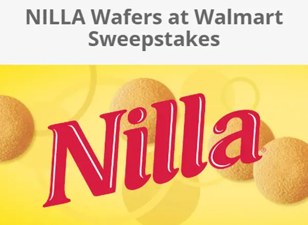 Nilla Wafers has your chance to win one of six $50 Walmart gift cards, and one grand prize $200 Walmart gift card.