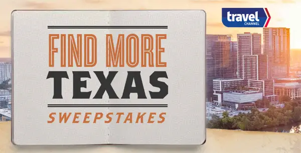 The Travel Channel is giving away a trip for two to Austin, Dallas or Houston, Texas - winner's choice. Enter now for your chance to win