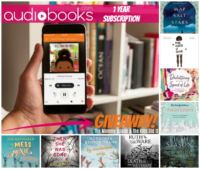 One lucky entrant selected by the entry form will receive a FREE one-year subscription to Audiobooks.com valued at $180