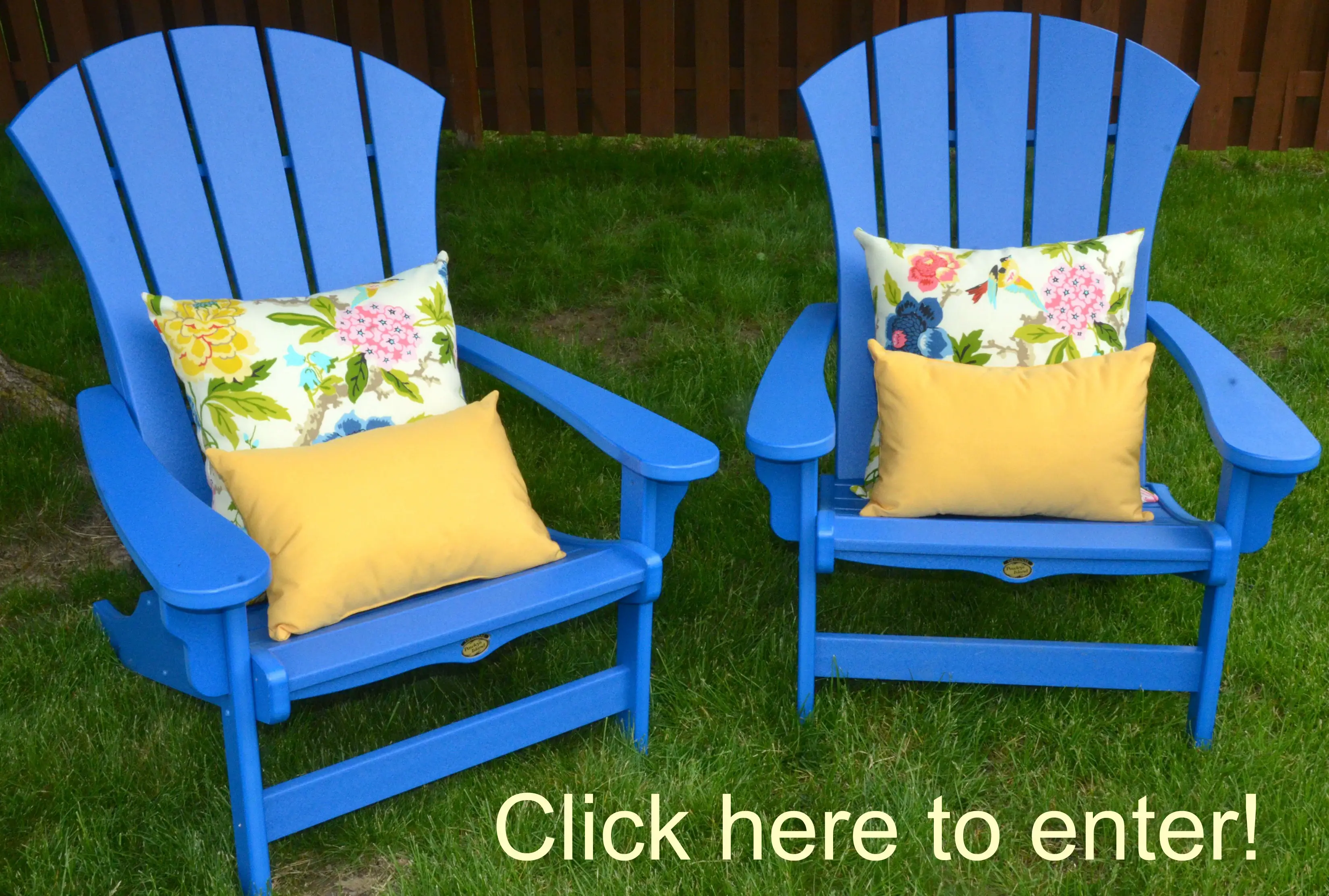 Enter for your chance to win the best outdoor Adirondack chairs you’ll ever own. Made out of Poly Wood Lumber, the Pawleys Island Adirondack Chair Set will last a lifetime.
