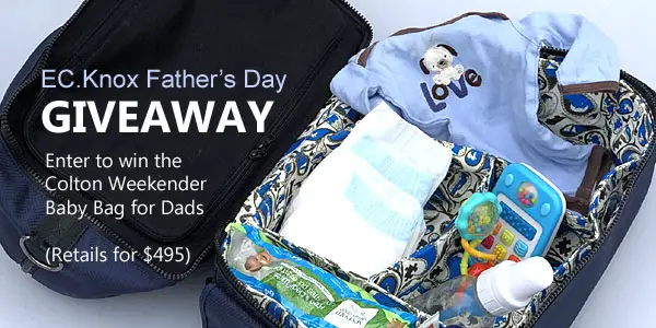 Enter to win your choice of diaper bag from ECKnox - makers of baby gear for stylish dads. Enter Here http://bit.ly/2HJNbUs