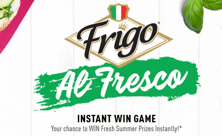 276 WINNERS! Play the Frigo Al Fresco Instant Win Game now