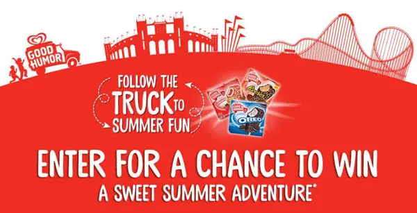 Enter the Good Humor Sweet Summer Adventure Sweepstakes for your chance to win a trip for four to a Six Flags theme park