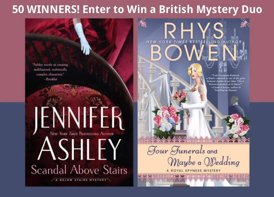QUICK ENDING! Read It Forward British Mystery Duo Book Giveaway (50 Winners).