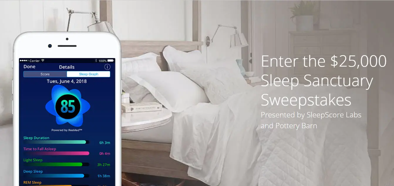 Good! SleepScore Labs $25,000 Bedroom Makeover Sweepstakes (2,051 Prizes)