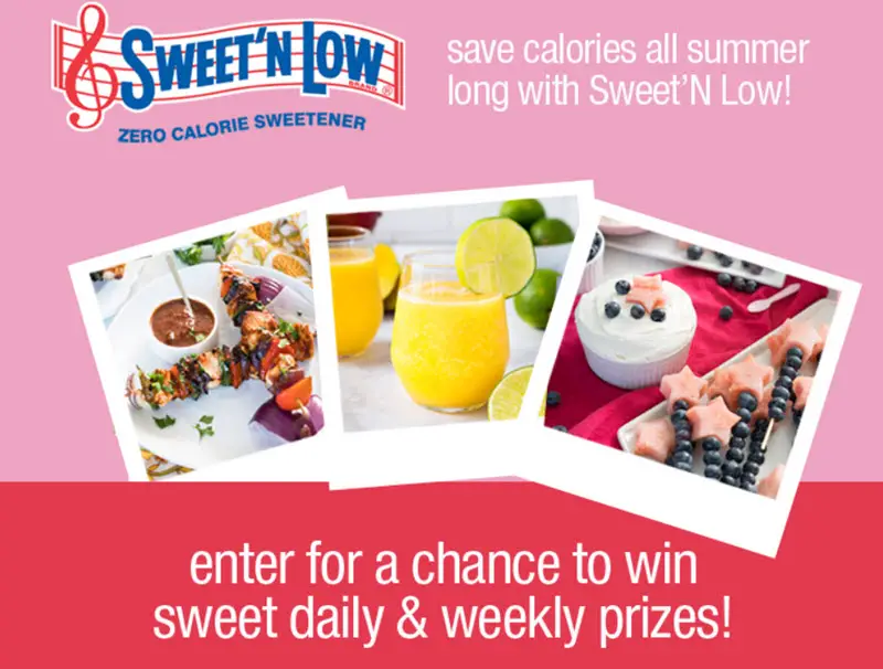 Enter the Sweet'N Low Summer of Sweet Calorie Savings Sweepstakes to win sweet daily and weekly prizes