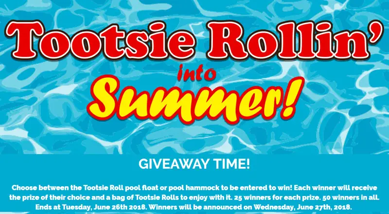 50 WINNERS! Enter the Tootsie Roll Into Summer Giveaway now to win!