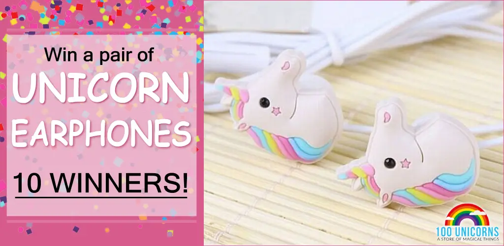 QUICK ENDING! Cute Rainbow Unicorn Earphones Giveaway (10 Winners)