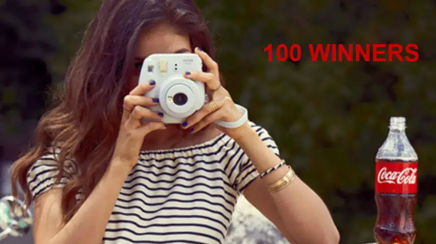 Play the Coca-Cola and Fujifilm Instant Win Game daily for your chance to win 1 of 100 prizes