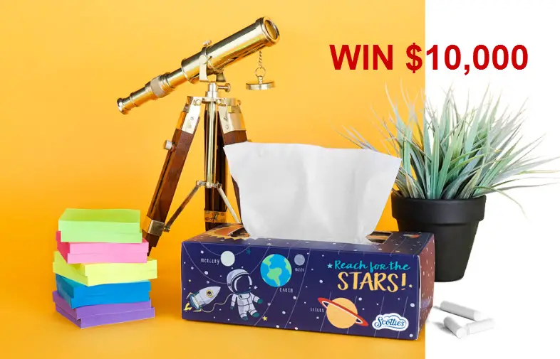 Enter for your chance to win $10,000 toward your child’s education plus, amazing weekly and daily prizes in the Scotties Ready Set School Sweepstakes