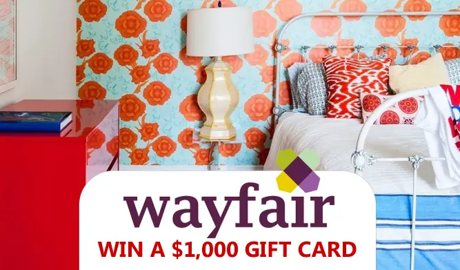 Enter today and every day this month for your chance to win a $1,000 gift card to Wayfair from Bob Vila.