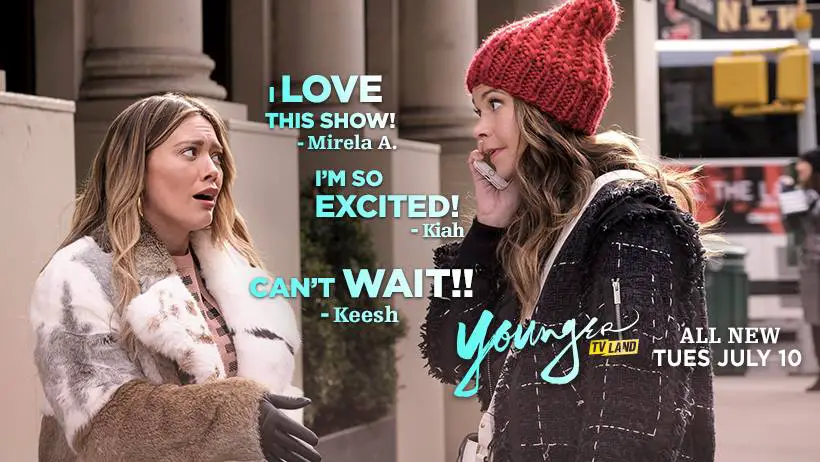 Binge watch the first four episodes of Season 5 of Younger TV and answer the trivia questions correctly each day for a change to win one of 30 Younger swag bags and a copy of Marriage Vacation