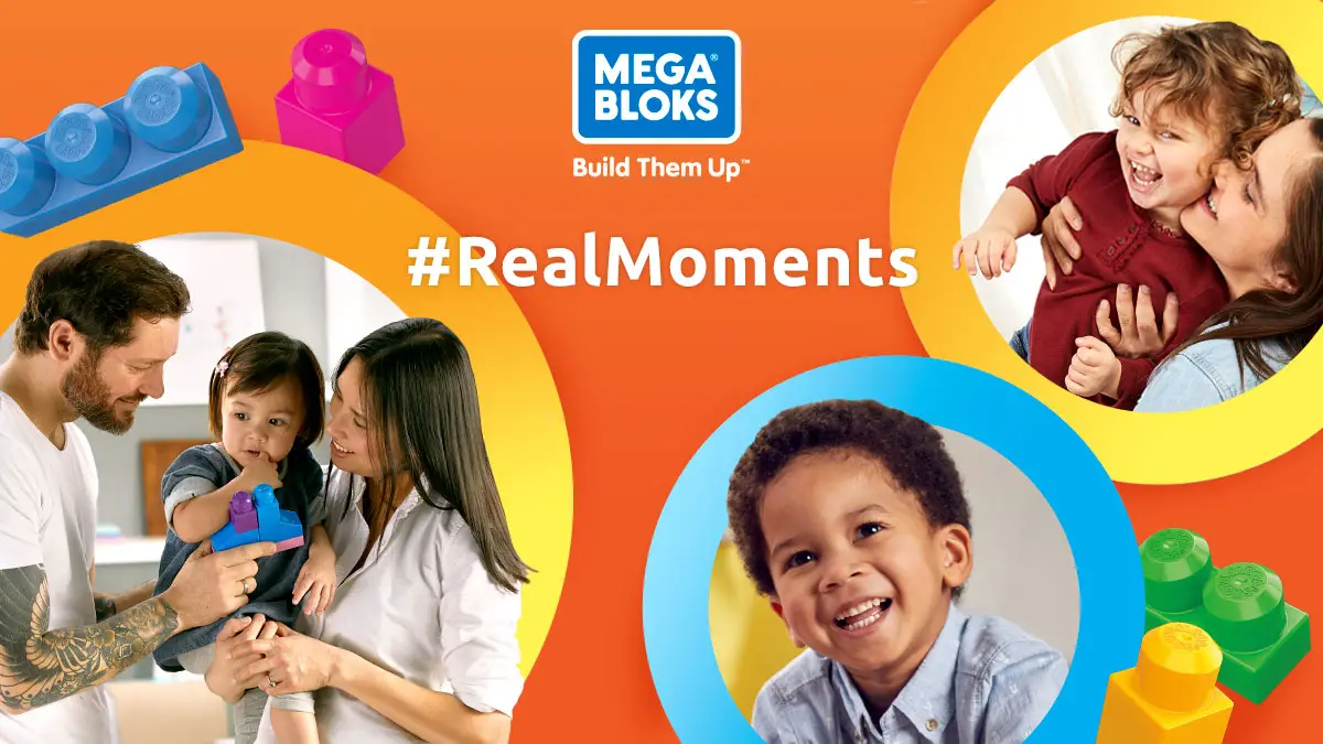 Enter the Mega Bloks The #RealMoments Sweepstakes for your chance to win Amazon gift cards and Mega Bloks building sets