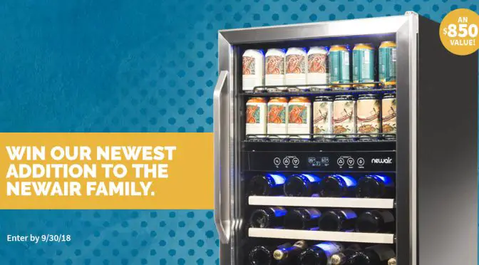 Enter for your chance to win a Newair Wine & Beverage fridge valued at $850.