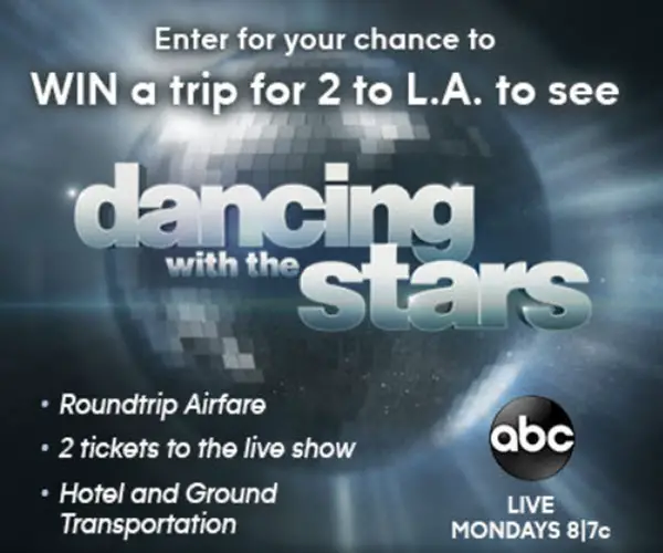 Enter for your chance to win a trip for two to Los Angeles to attend a live taping of an episode of "Dancing with the Stars" during the Spring 2019 season