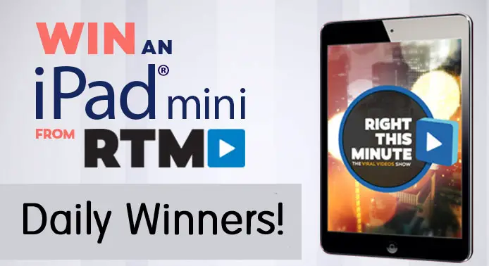 RightThisMinute is giving away one iPad mini every weekday.
