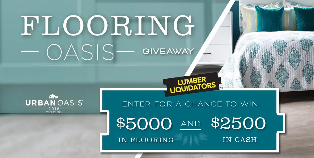Enter for your chance to win $5,000 in brand new flooring from Lumber Liquidators plus $2,500 in cash
