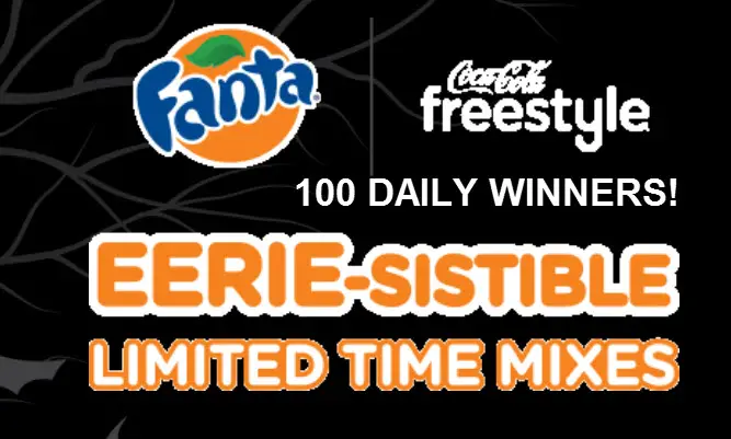 Play the Coca-Cola Freestyle Fanta Halloween Instant Win Game daily for your chance to win Free FandangoNOW gift cards