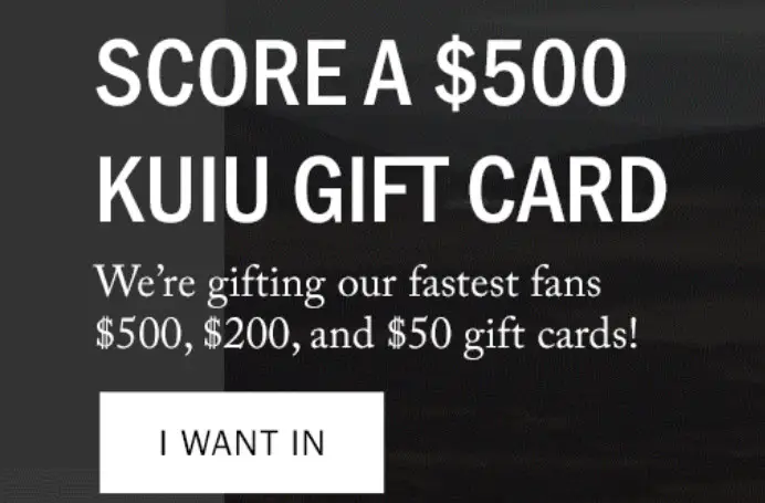 KUIU is giving away thousands of dollars in KUIU gift cards so you can gear up this fall!