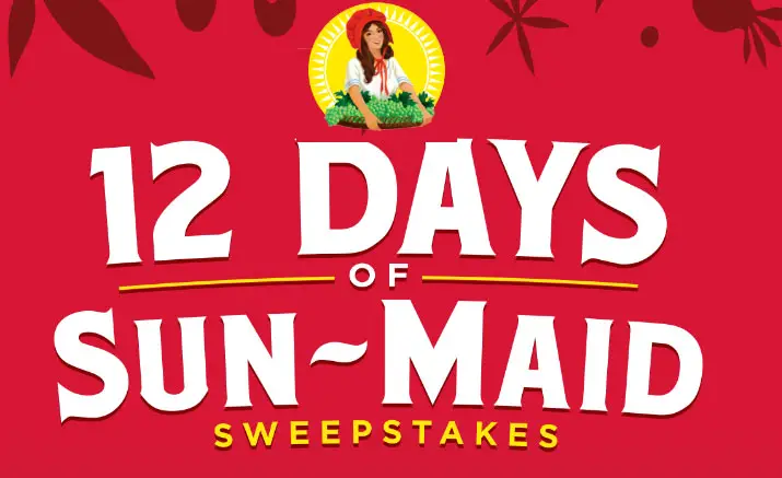 To help celebrate the upcoming holiday season, Sunmaid made a list, checked it twice and are giving you a chance to win one of 12 dozen holiday gift packages, perfectly selected to allow you and your family to make the most of the season.