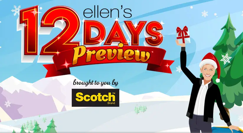 Can't wait for Ellen’s 12 Days of Giveaways? Neither can Ellen, so they’re starting a little early! Enter to win the same prizes from today’s episode of Ellen’s 12 Days of Giveaways.