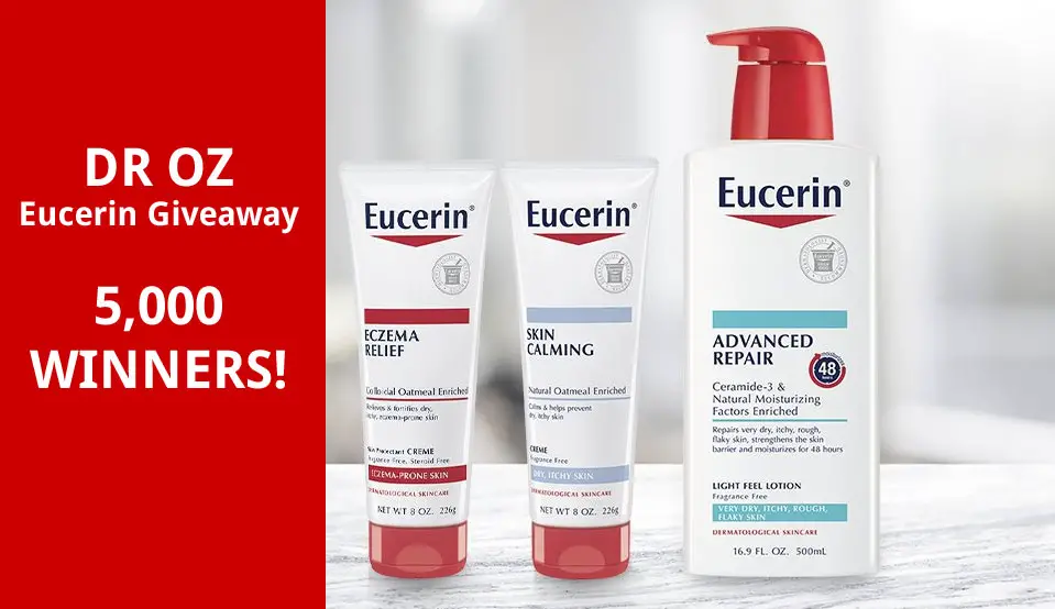 Dr Oz Eucerin Skin Relief Product Giveaway (5,000 Winners)