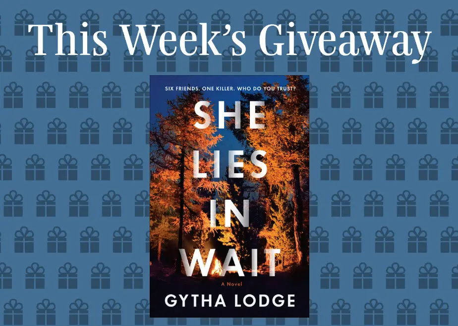 Read It Forward is giving away 40 copies of the book, She Lies In Wait by Gytha Lodge