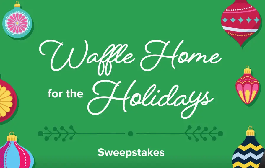 Show off your holiday spirit and you could WIN airline vouchers for you and a friend and a $500 Waffle House gift card! You could also win a William Michael Morgan Holiday Gift Package or other festive prizes!
