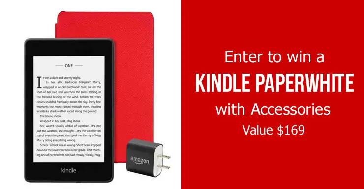 Enter for a chance to win an Amazon Paperwhite eBook bundle.