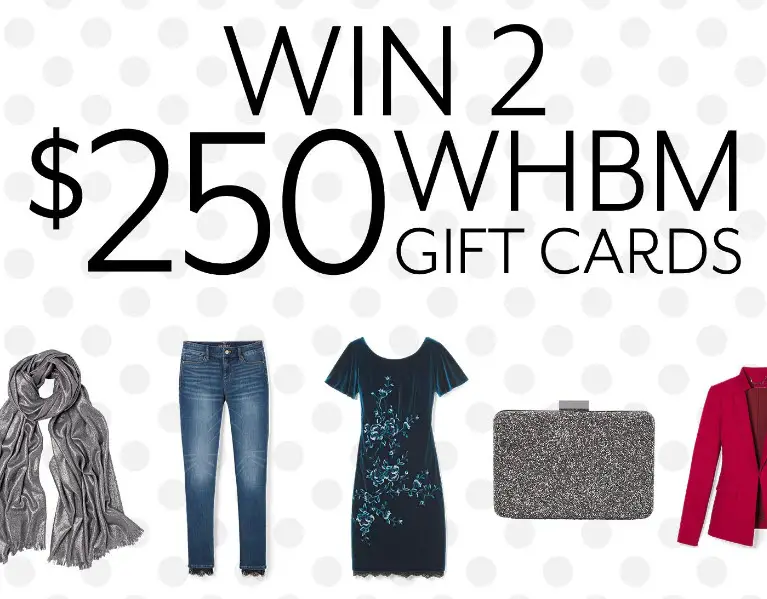 The White House Black Market’s Style It Forward Sweeps is here! Enter to win two, $250 gift cards - one for you and one for a friend. Enter now through November 15th