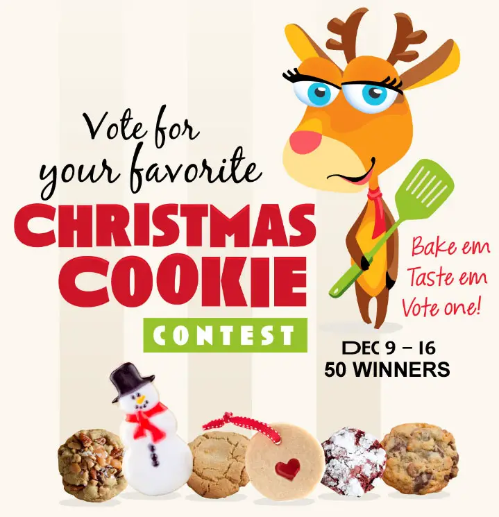Vote for your favorite Christmas cookie on the Imperial Sugar and Dixie Crystal's websites for your chance to win 1 of 50 Christmas prize packages.
