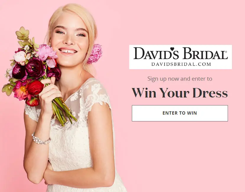 Are you getting engaged to be married? Enter for your chance to win your wedding gown and up to 5 Bridesmaid dresses from David's Bridal